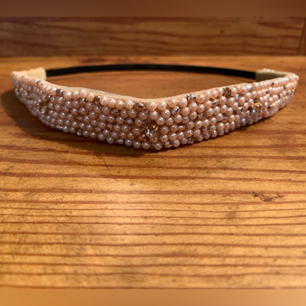 Light Bronze Pearls & Gemz Hairband (NWOT)